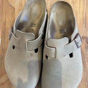 Birkenstock Men's Beige Slip-On Loafers